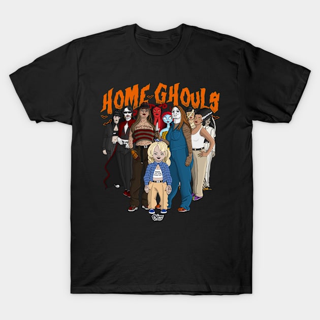 Home Ghouls T-Shirt by The Art of Sammy Ruiz